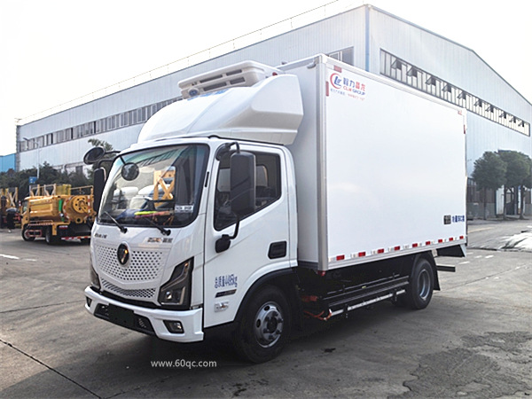 福田奥铃智蓝纯电冷藏车