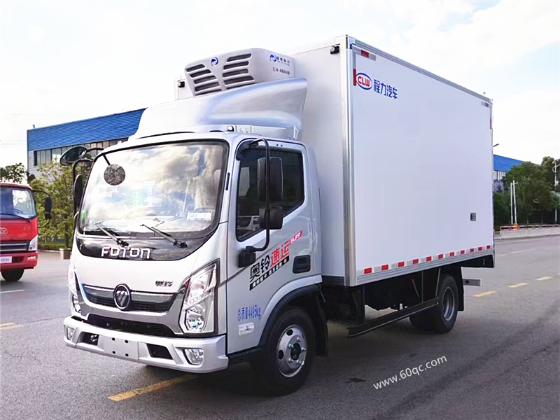 福田奥铃国六蓝牌冷藏车